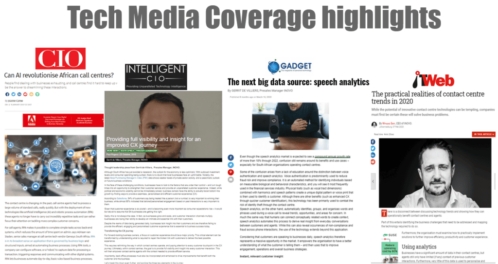 Using media interviews to achieve brand recognition INOVO tech coverage
