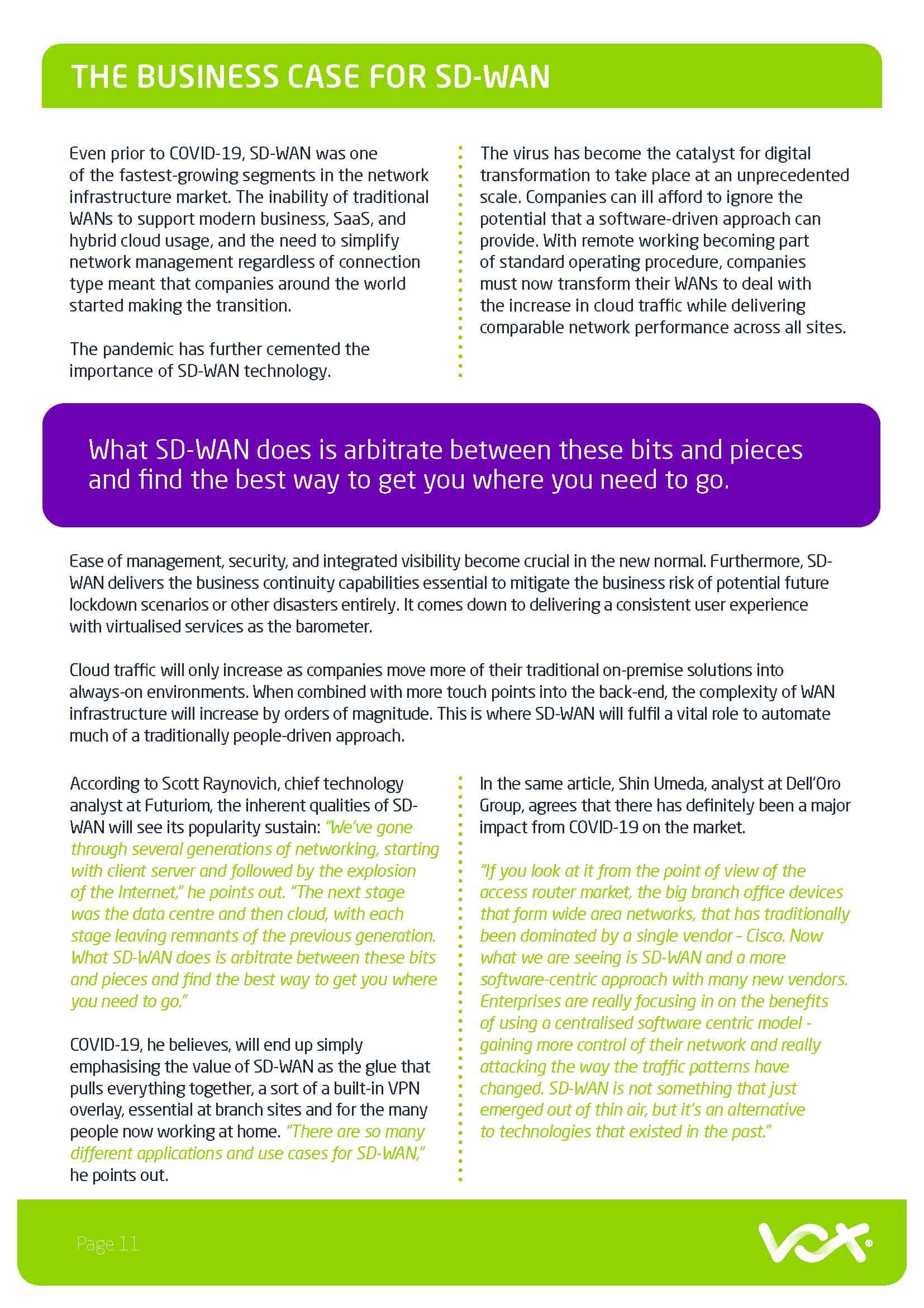 SD WAN whitepaper Page 11
