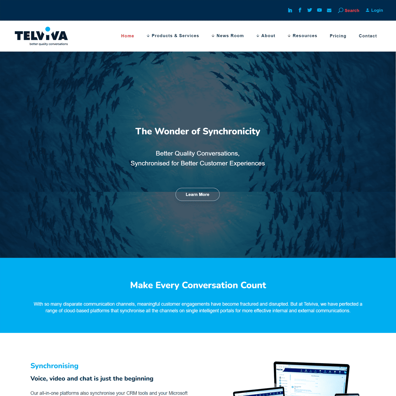 Telvia new website case study