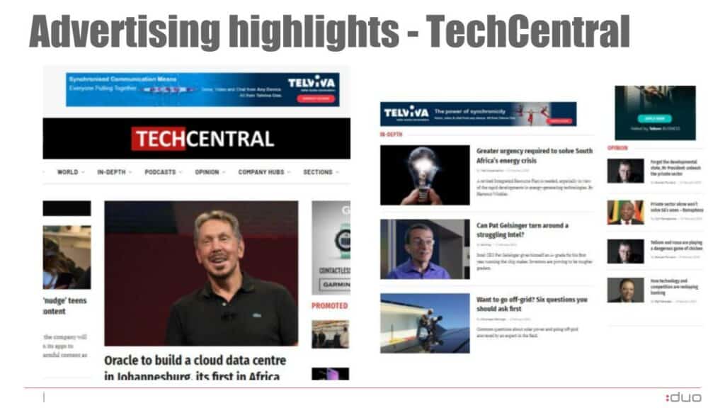 Telviva ads - techcentral