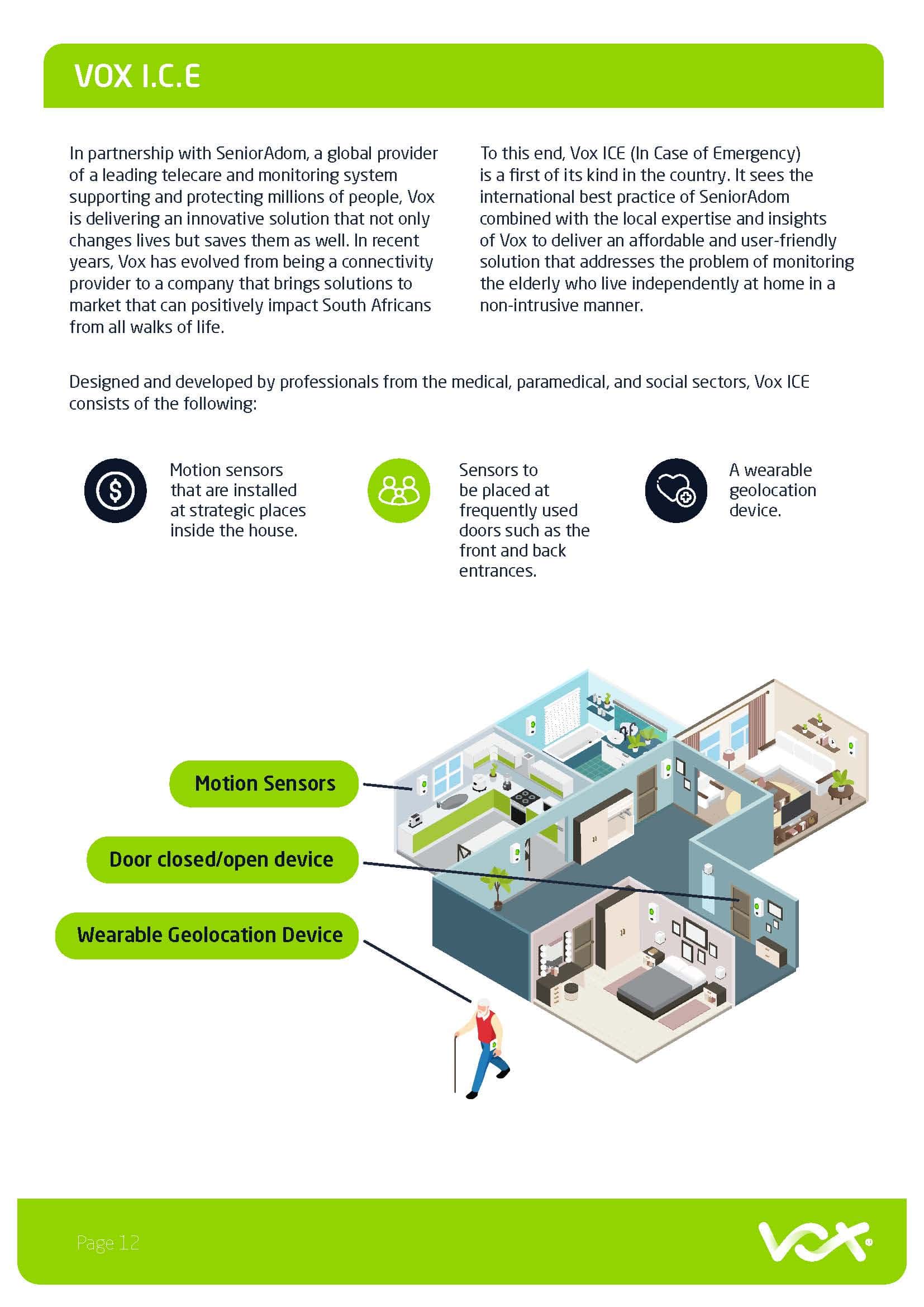 Vox Technology that takes care of the elderly white paper by DUO Page 12