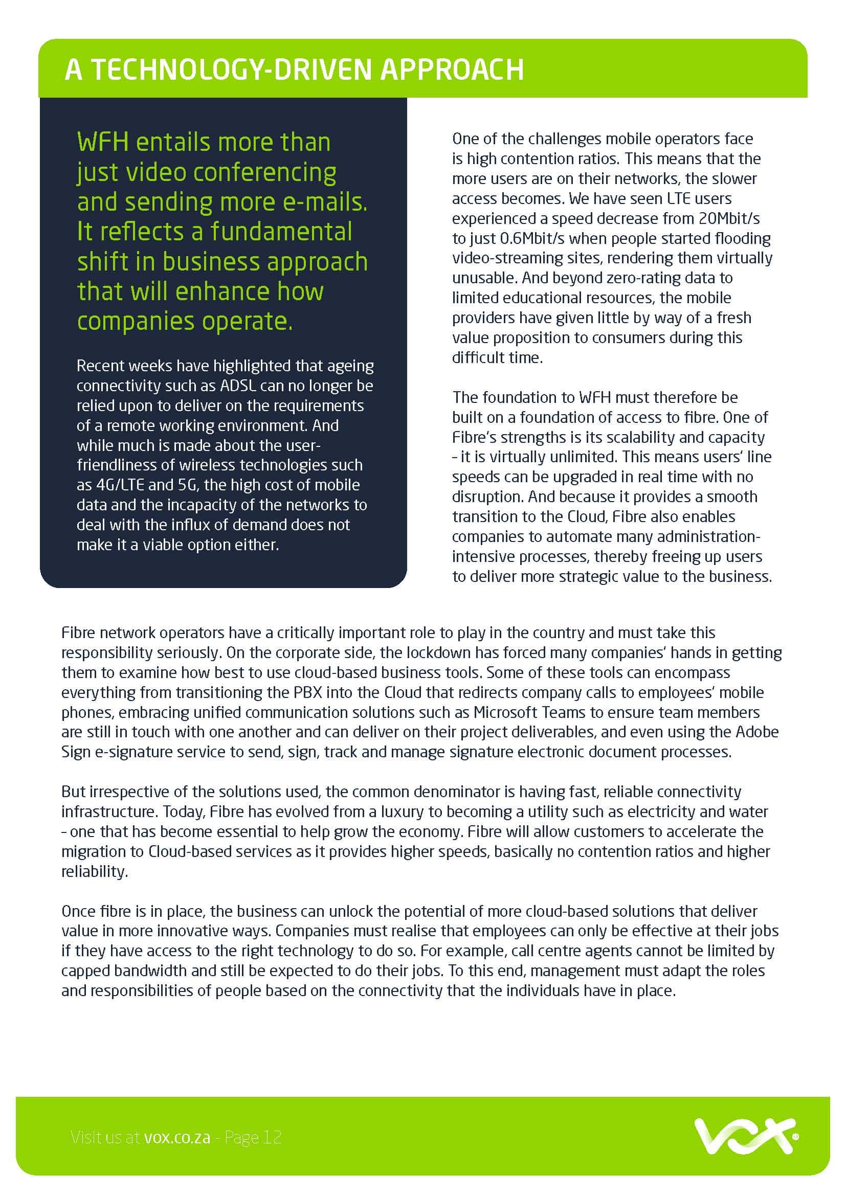 Vox Work from Home White Paper Page 12