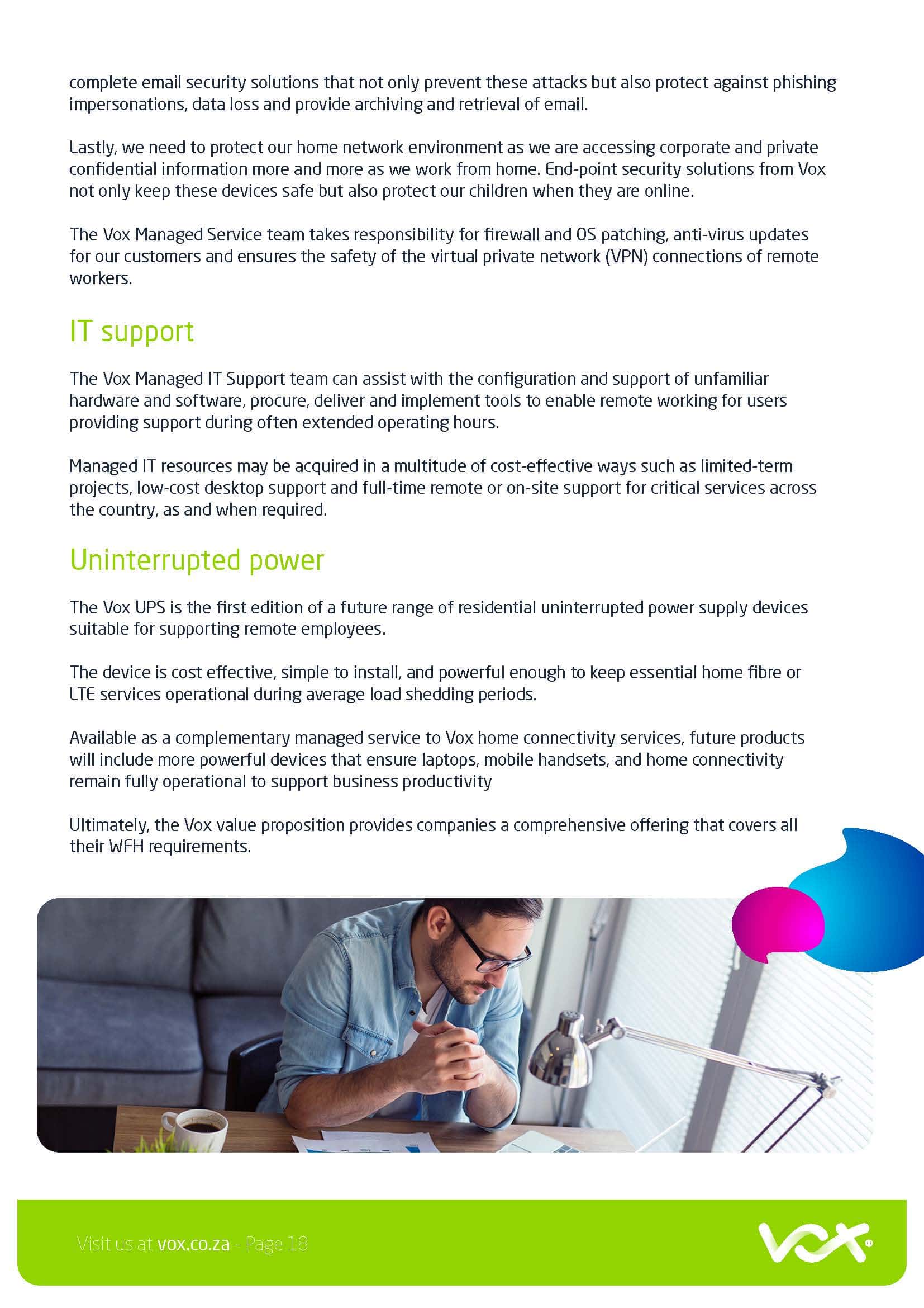 Vox Work from Home White Paper Page 18