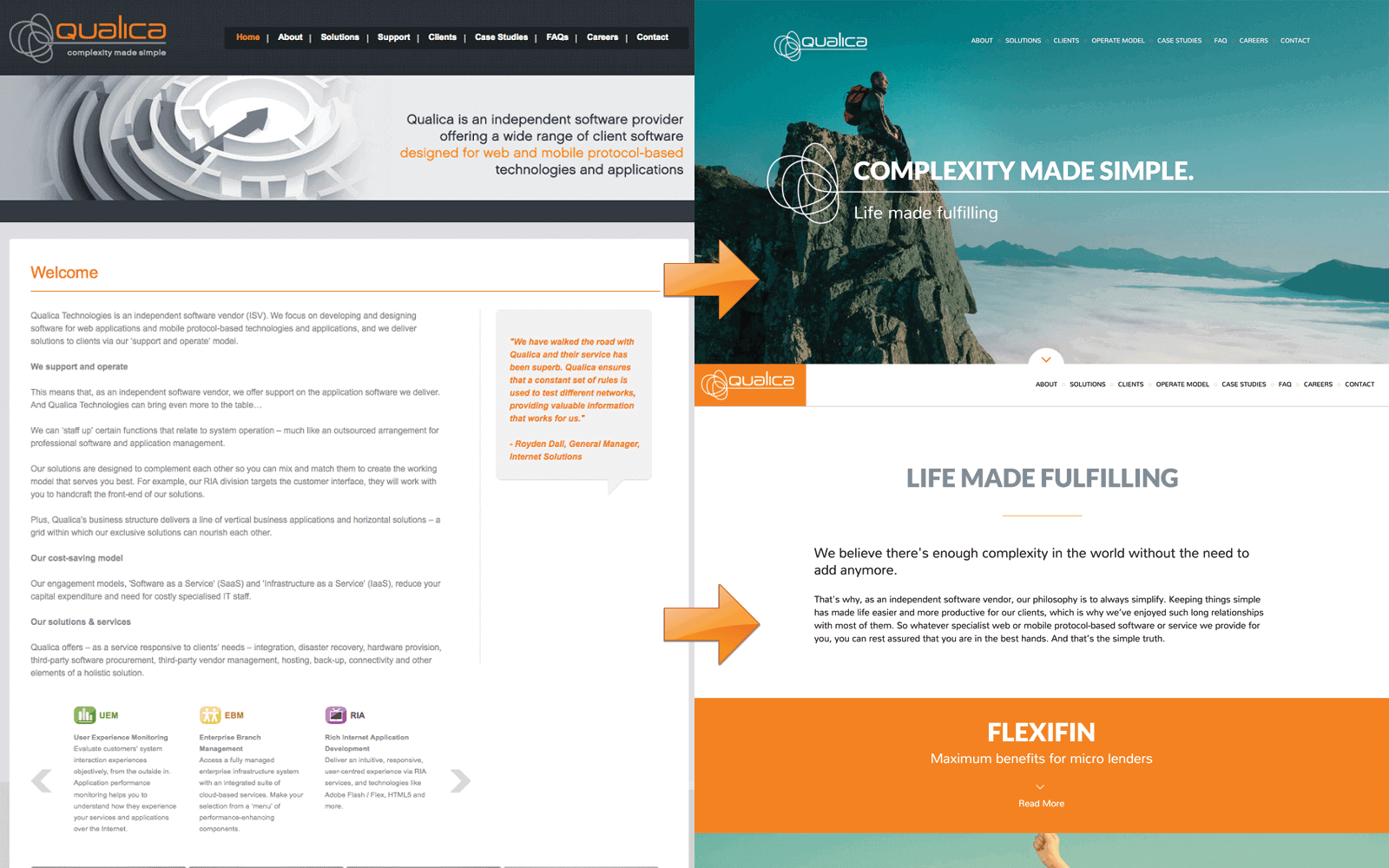 Qualica Qualica website update