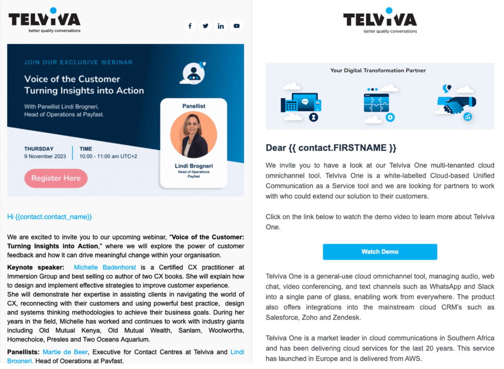 Strengthening brand credibility and driving lead generation for Telviva through PR and digital marketing Using newsletters to reach out to the customer base