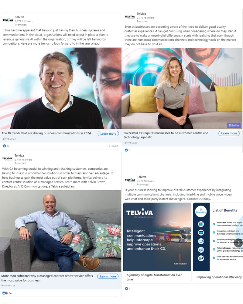 Strengthening brand credibility and driving lead generation for Telviva through PR and digital marketing Using social media to amplify PR efforts